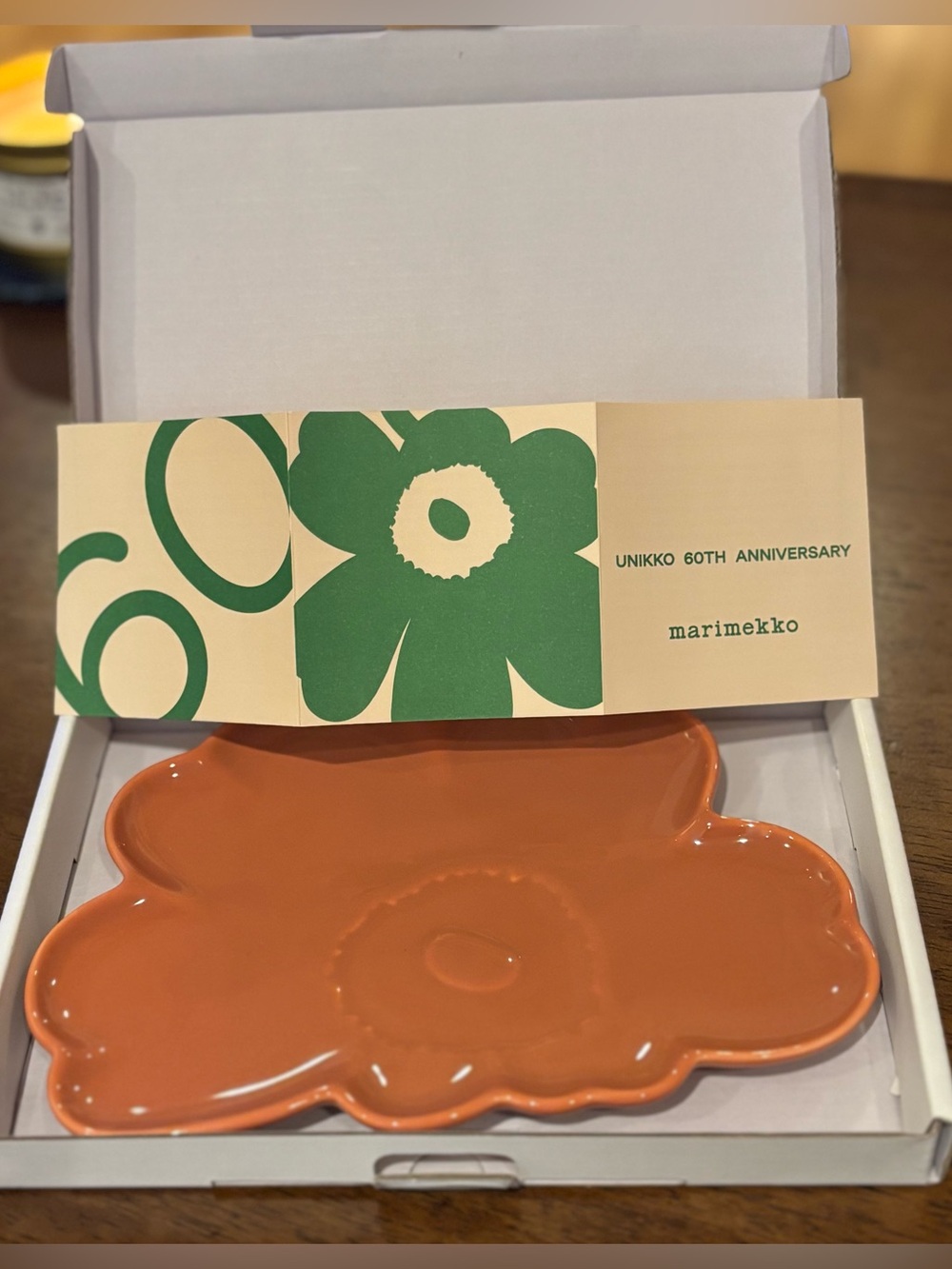 Marimekko Oiva Unikko 7" Flower Plate BRAND NEW IN Gift BOX HTF